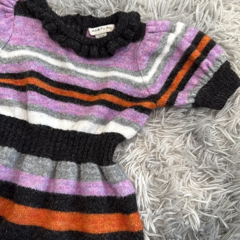 Striped Knit Baby Jumpsuit